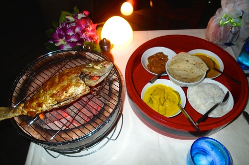 Dinner - Landaa Giravaaru, Maldives
